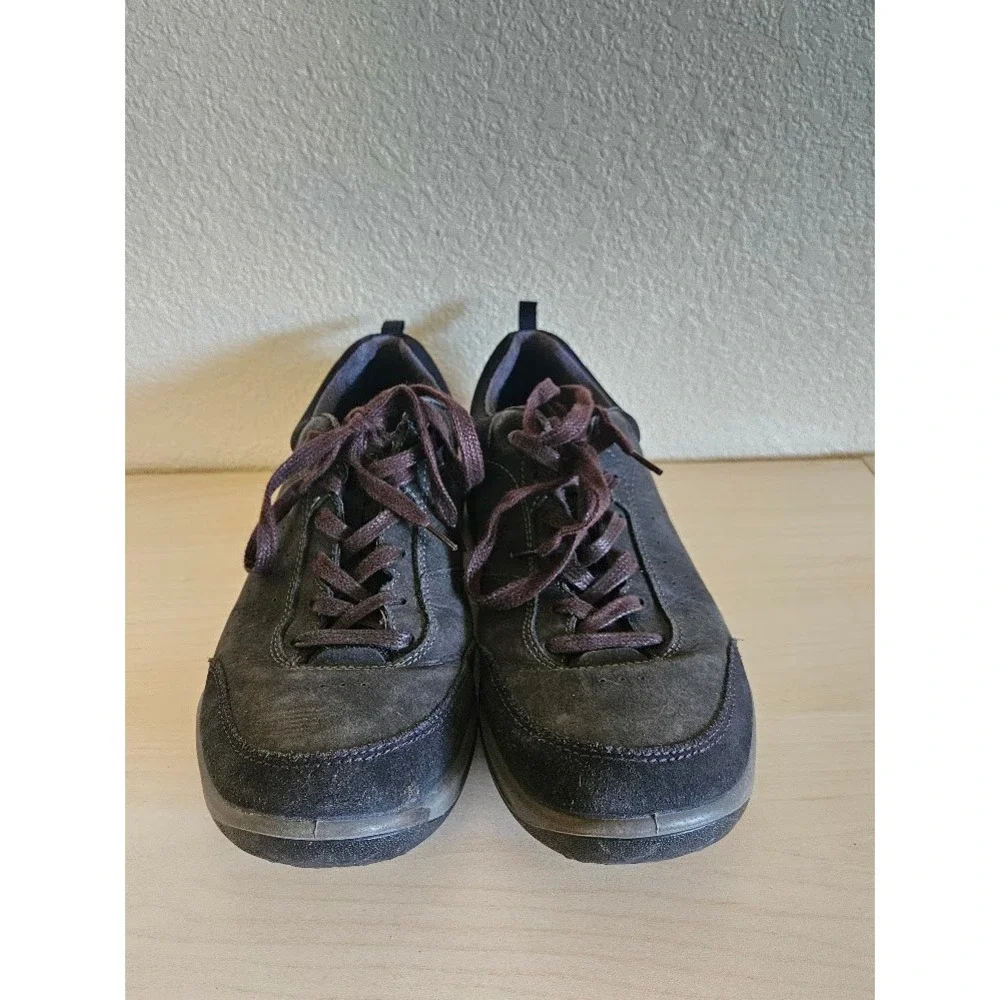 ECCO Men's Espinho Speed Lace Black Leather Hiking Shoes Size EU 44 US 10-10.5